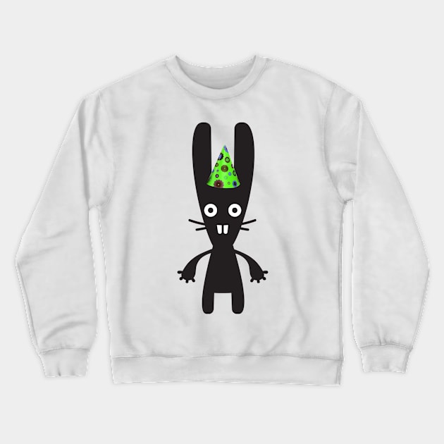 Party bunny 3 Crewneck Sweatshirt by Molenusaczech